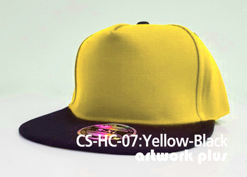CAP SIMPLE- CS-HC-07, Yellow-Black, หมวกฮิปฮอป, หมวกสแนปแบค, หมวกฮิปฮอป พร้อมส่ง, หมวกฮิปฮอป ราคาถูก, หมวก hiphop, หมวกฮิปฮอป สีเหลืองแต่งดำ